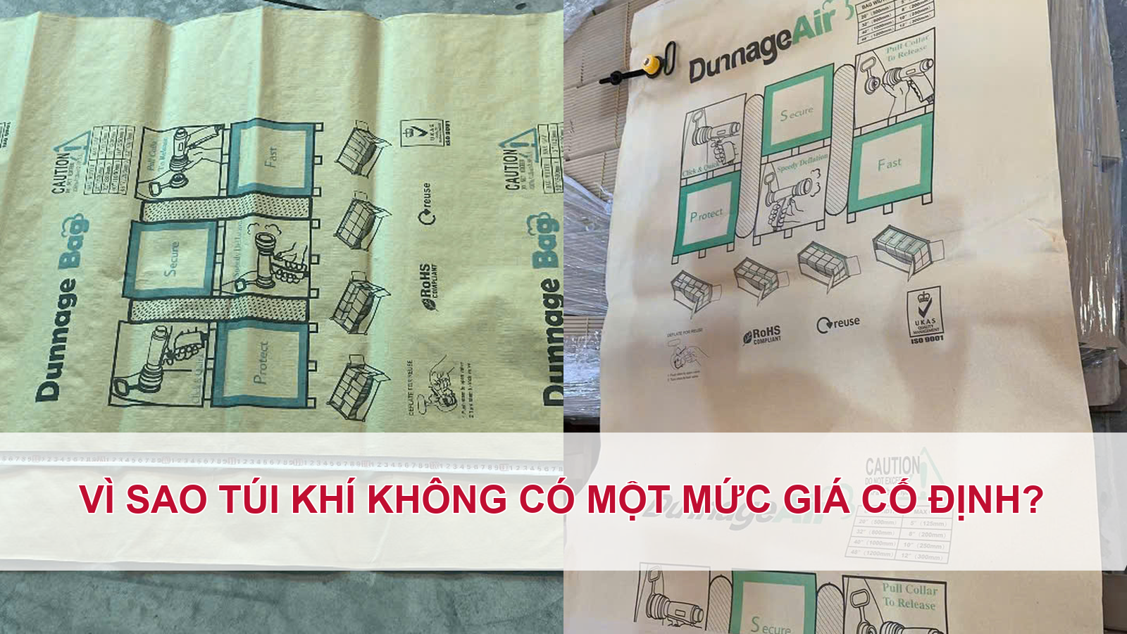 Vì sao túi khí không có một mức giá cố định?