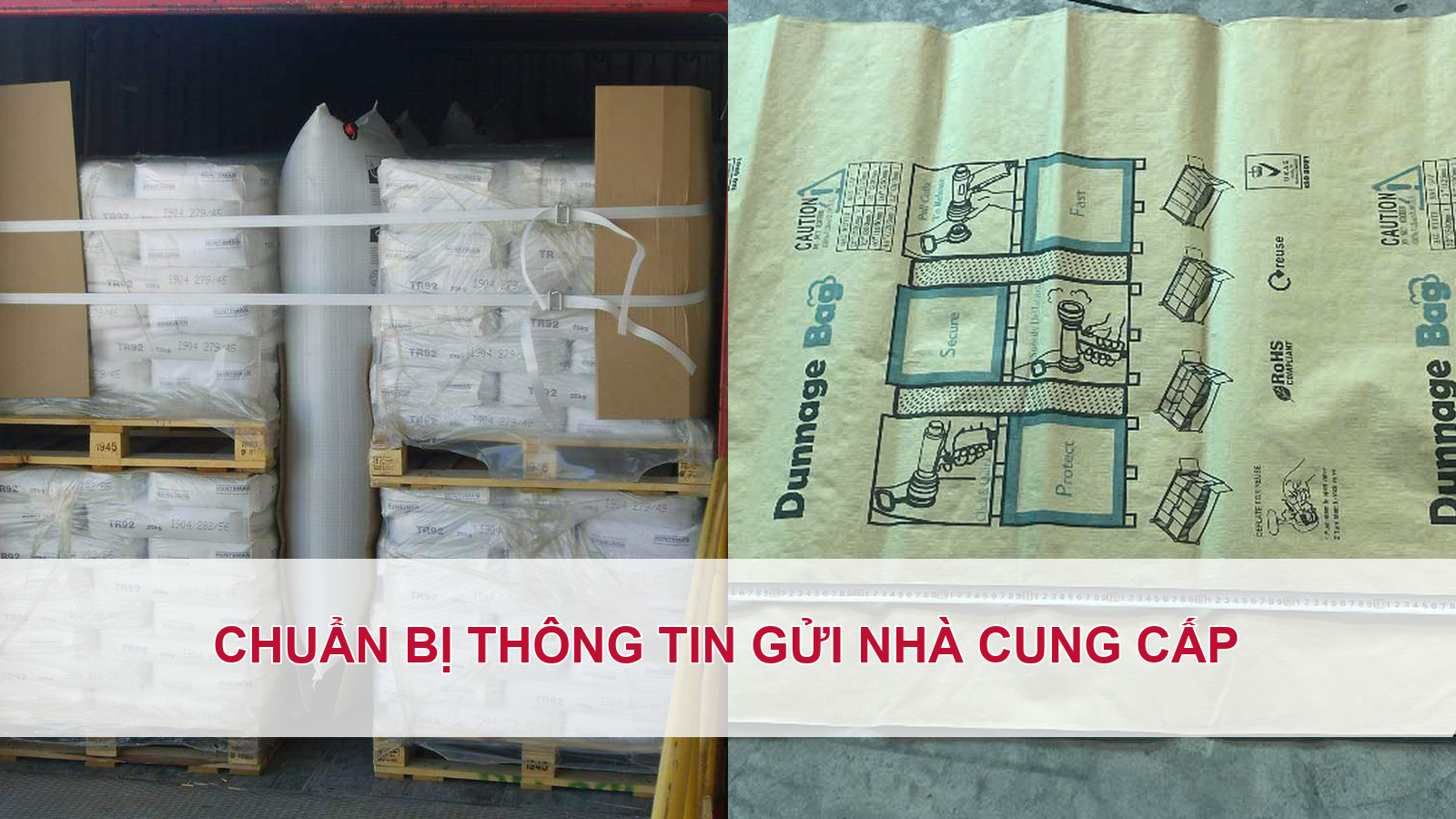 Chuẩn bị thông tin gửi nhà cung cấp