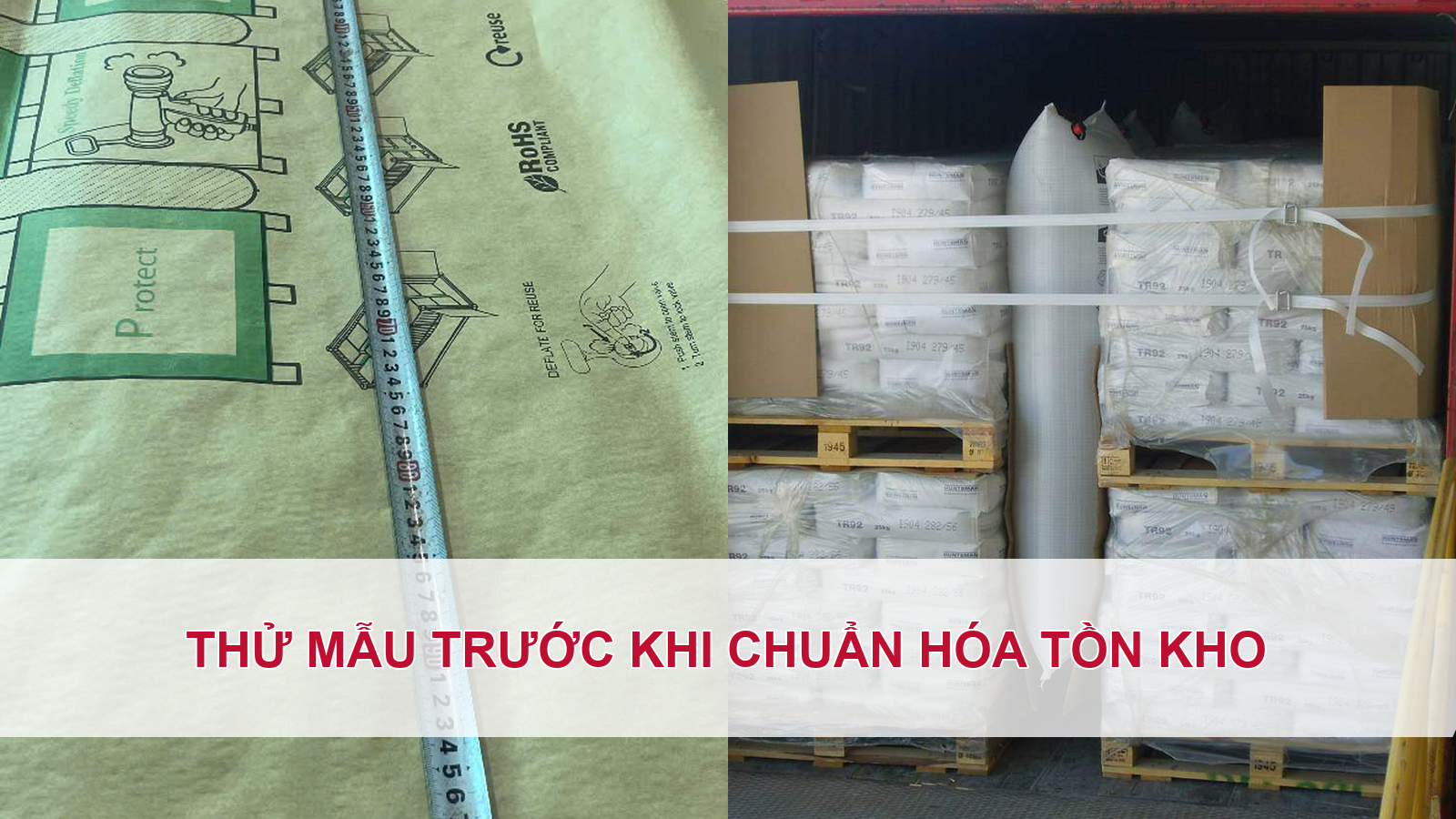 Thử mẫu trước khi chuẩn hóa tồn kho