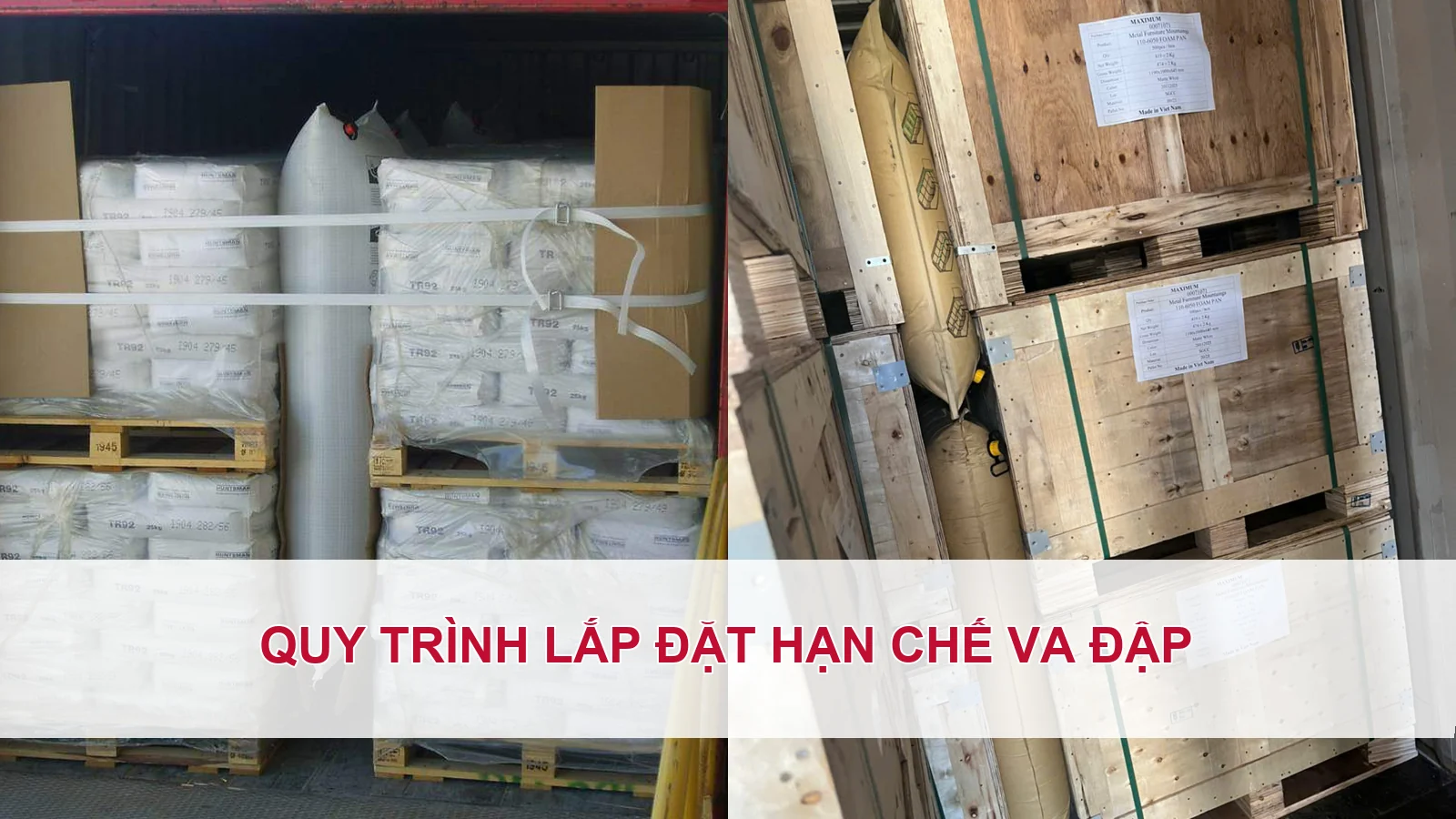Quy trình lắp đặt hạn chế va đập