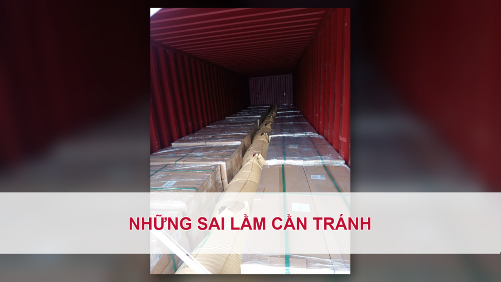 Những sai lầm cần tránh
