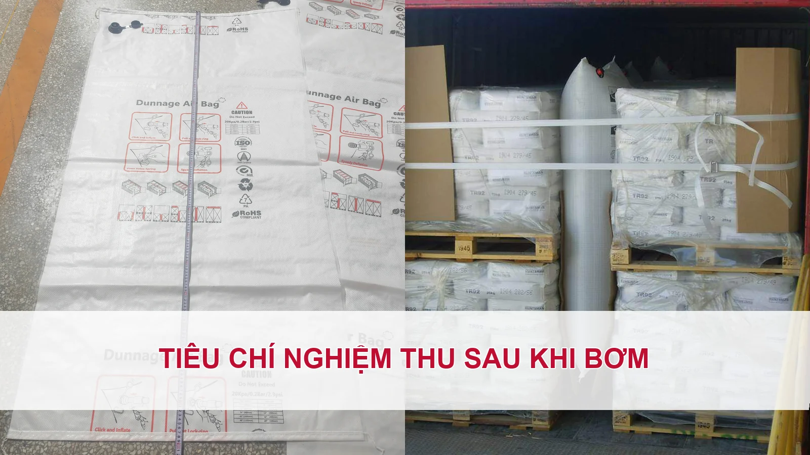 Tiêu chí nghiệm thu sau khi bơm