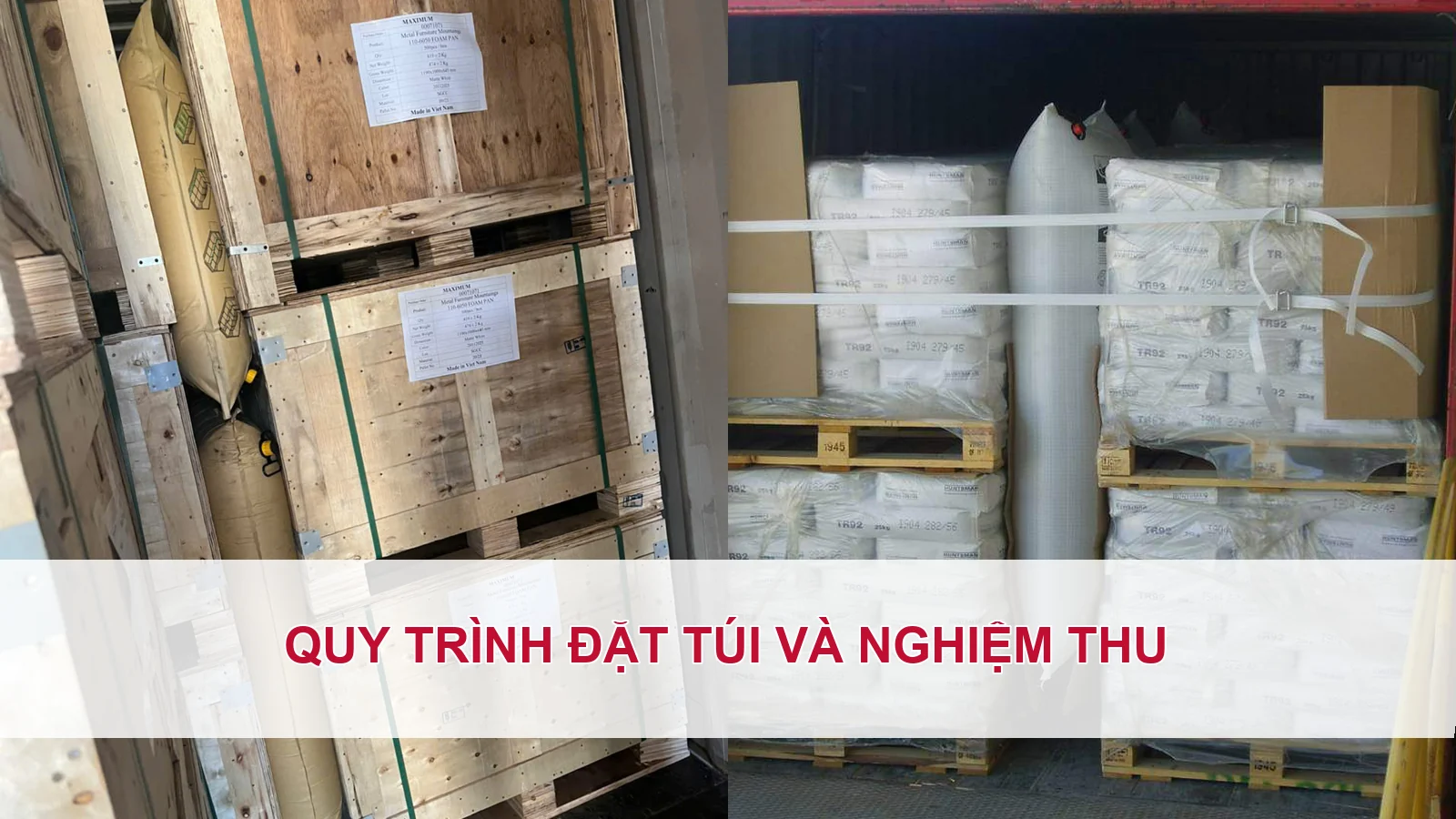 Quy trình đặt túi và nghiệm thu