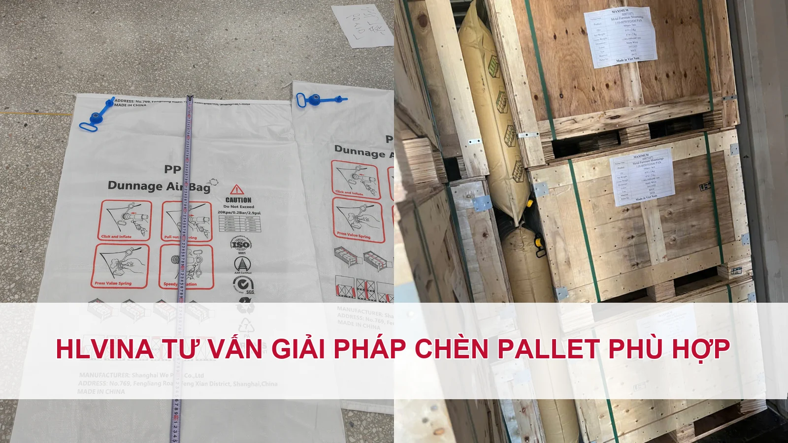 HLVINA tư vấn giải pháp chèn pallet phù hợp